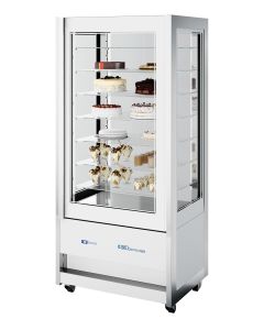 NordCap Panorama-Kühlvitrine CRISTAL TOWER 930 RV TN WHITE